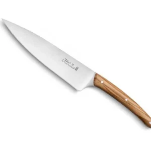 Claude Dozorme Couteau à découper lame de 15 cm Bois d'Olivier Série Cuisine au quotidien
